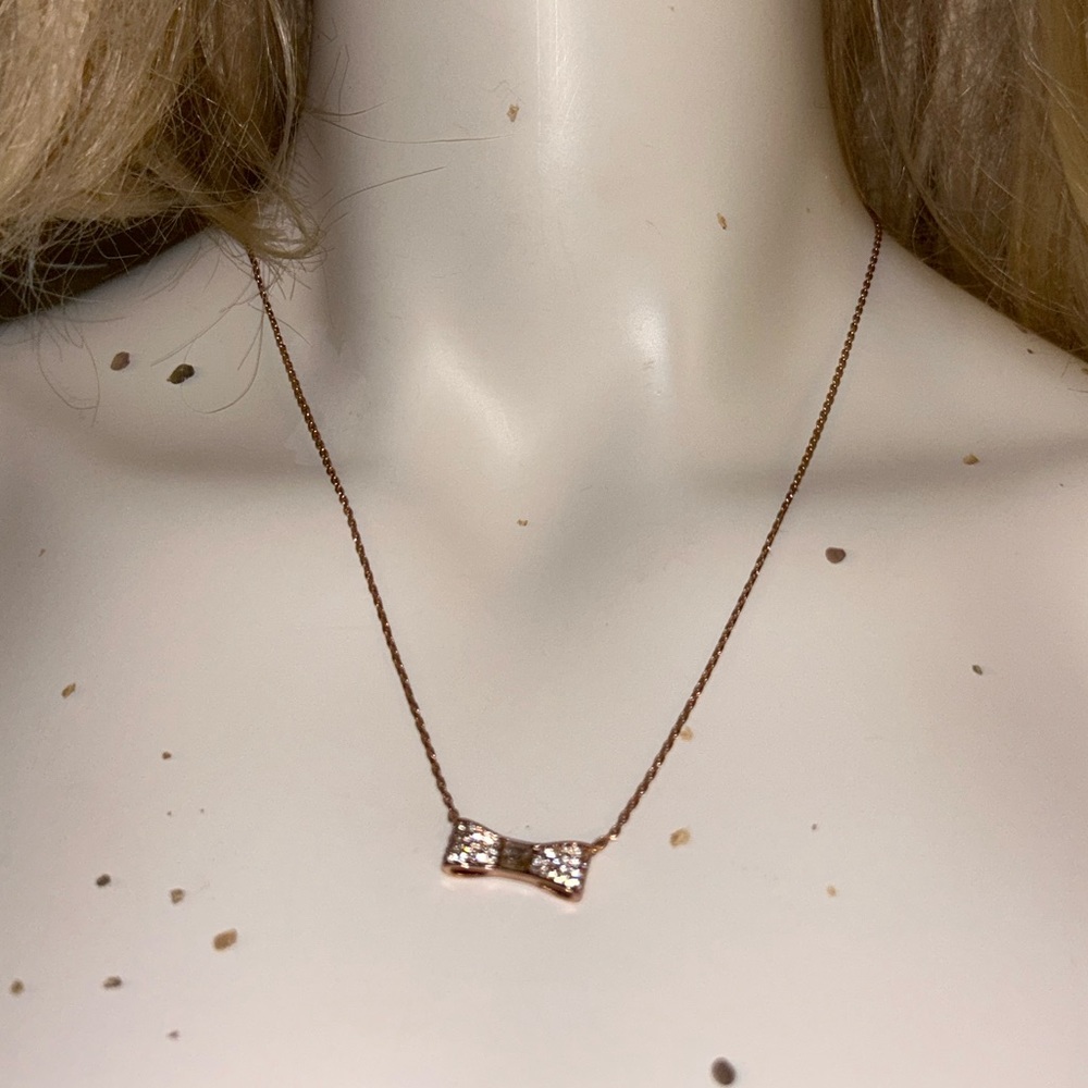 BEDAZZLED BOWTIE NECKLACE